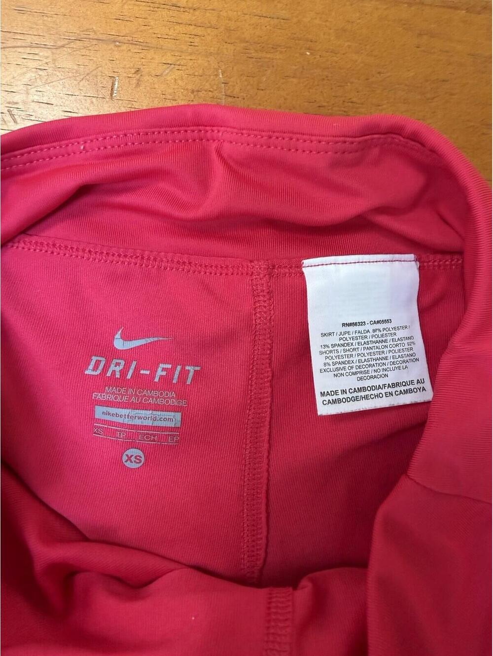 Nike Skirt Womens Hot Pink Athletic Tennis Running Skort Fit Dry Lightweight XS - Picture 8 of 8